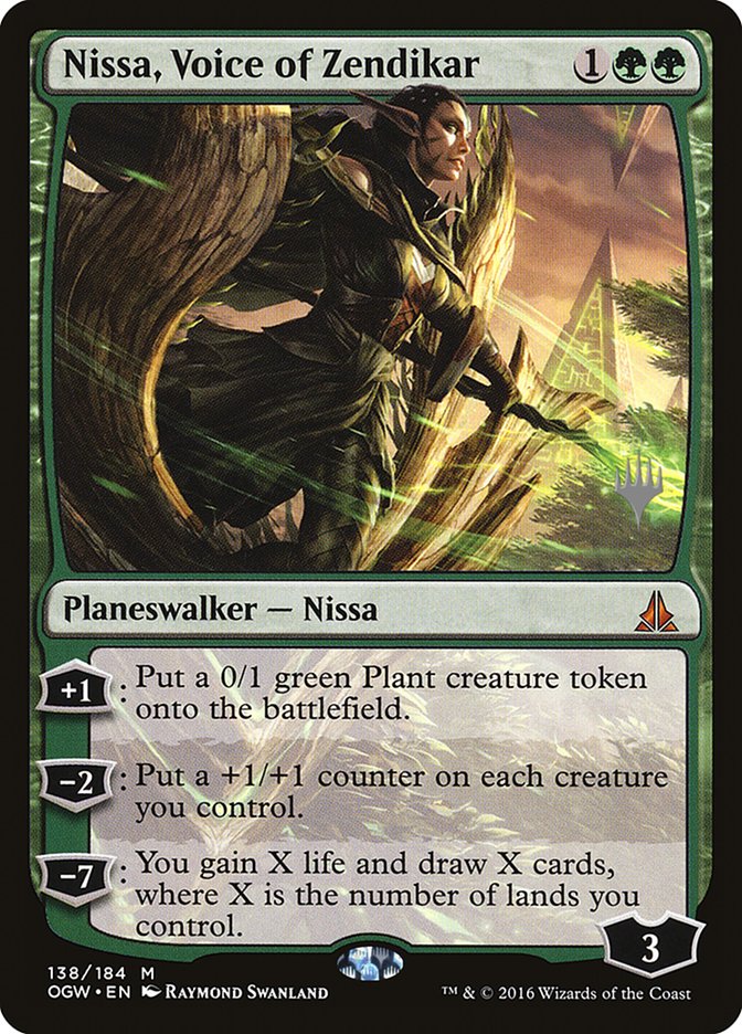 Nissa, Voice of Zendikar (Promo Pack) [Oath of the Gatewatch Promos] - Magic: The Gathering - Card Brawlers | Quebec | Canada |