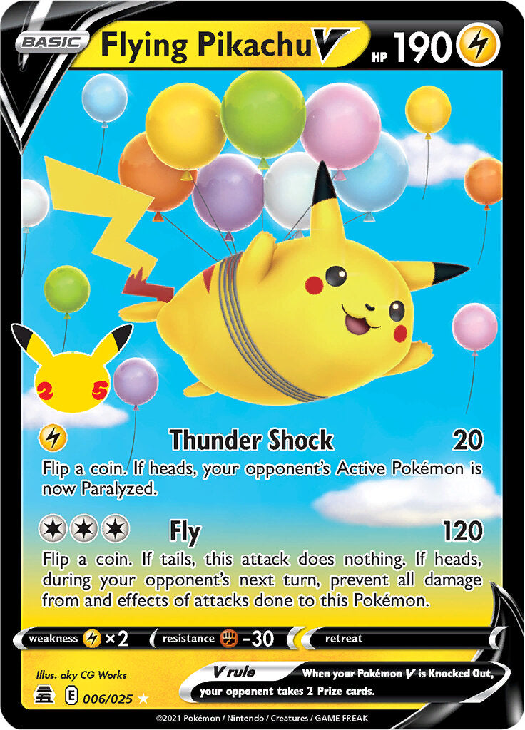 Flying Pikachu V (006/025) [Celebrations: 25th Anniversary] - Pokémon - Card Brawlers | Quebec | Canada |