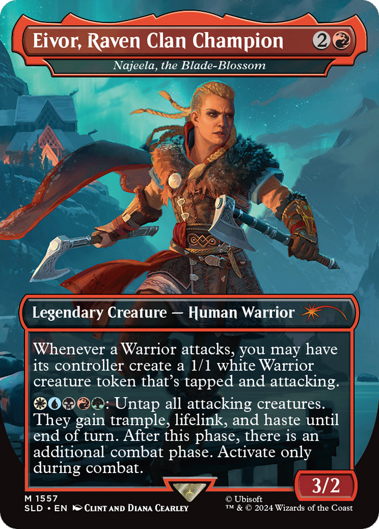 Eivor, Raven Clan Champion - Najeela, the Blade-Blossom [Secret Lair Drop Series] - Magic: The Gathering - Card Brawlers | Quebec | Canada |
