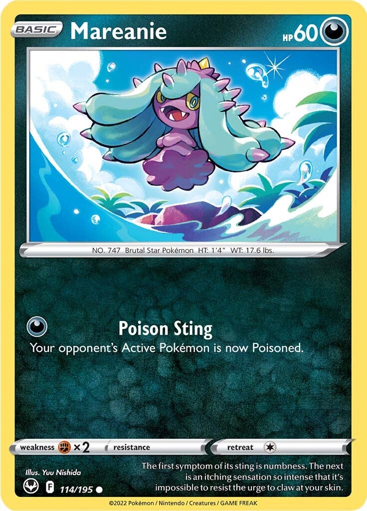 Mareanie (114/195) [Sword & Shield: Silver Tempest] - Pokémon - Card Brawlers | Quebec | Canada |