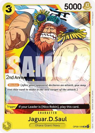 Jaguar.D.Saul (OP09-109) - Emperors in the New World: 2nd Anniversary Tournament Cards