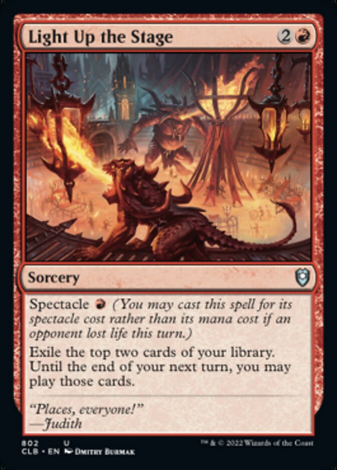 Light Up the Stage [Commander Legends: Battle for Baldur's Gate] - Magic: The Gathering - Card Brawlers | Quebec | Canada |