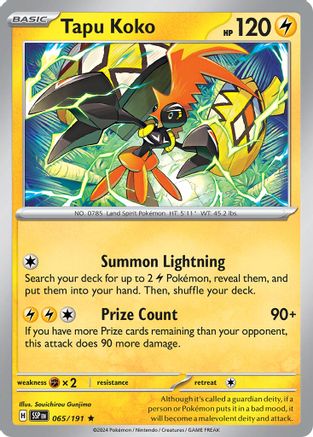 Tapu Koko (065/191) [Deck Exclusives]