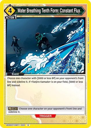 Water Breathing Tenth Form: Constant Flux (UE05ST/KMY-1-033) - UE05ST Demon Slayer Kimetsu no Yaiba Starter Deck