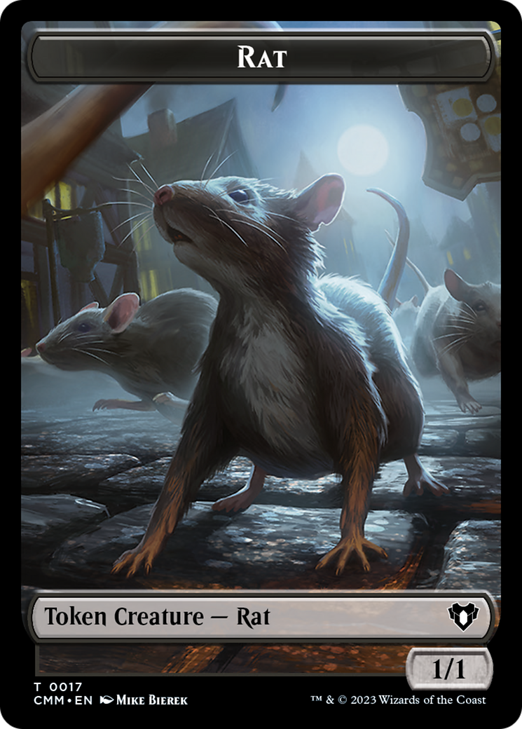 Eldrazi Spawn // Rat Double-Sided Token [Commander Masters Tokens] - Magic: The Gathering - Card Brawlers | Quebec | Canada |