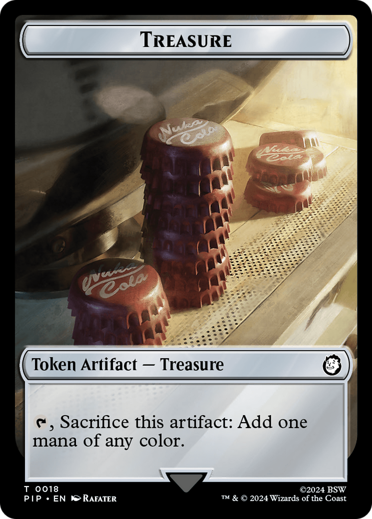 Treasure (0018) // Human Soldier Double-Sided Token [Fallout Tokens] - Magic: The Gathering - Card Brawlers | Quebec | Canada |