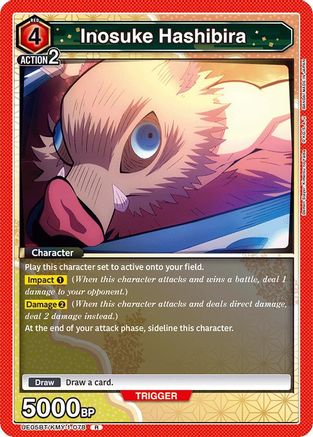 Inosuke Hashibira (078) (UE05BT/KMY-1-078) - UE05BT Demon Slayer Kimetsu no Yaiba Foil