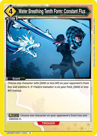 Water Breathing Tenth Form: Constant Flux (UE05BT/KMY-1-033) - UE05BT Demon Slayer Kimetsu no Yaiba Foil