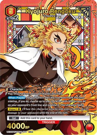 Kyojuro Rengoku (090) (SR*) (UE05BT/KMY-1-090) - UE05BT Demon Slayer Kimetsu no Yaiba Foil