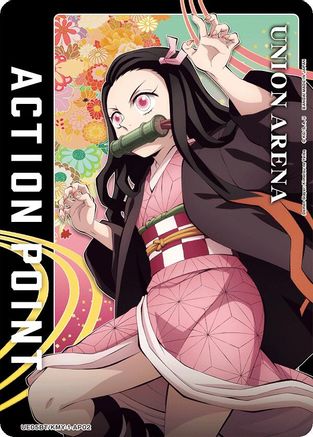 Action Point Card (AP02) (Nezuko Kamado) (UE05BT/KMY-1-AP02) - UE05BT Demon Slayer Kimetsu no Yaiba