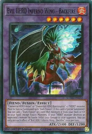 Evil HERO Inferno Wing - Backfire [SUDA-EN032] Super Rare - Yu-Gi-Oh! - Card Brawlers | Quebec | Canada |