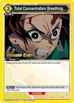 Total Concentration Breathing (029) (UEPR/KMY-1-029) - UE05BT Demon Slayer Kimetsu no Yaiba Release Event Cards