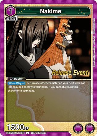 Nakime (UEPR/KMY-1-042) - UE05BT Demon Slayer Kimetsu no Yaiba Release Event Cards
