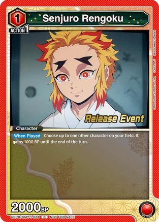 Senjuro Rengoku (UEPR/KMY-1-081) - UE05BT Demon Slayer Kimetsu no Yaiba Release Event Cards