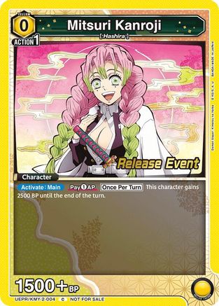Mitsuri Kanroji (004) (UEPR/KMY-2-004) - UE05BT Demon Slayer Kimetsu no Yaiba Release Event Cards