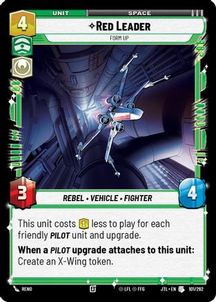 Red Leader - Form Up (101/262) (101/257) [Jump to Lightspeed] - Fantasy Flight Games - Card Brawlers | Quebec | Canada |