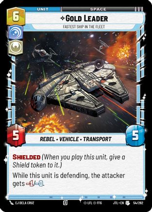 Gold Leader - Fastest Ship in the Fleet (054/262) (054/257) [Jump to Lightspeed] - Fantasy Flight Games - Card Brawlers | Quebec | Canada |