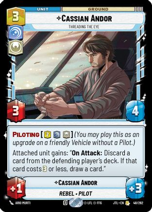 Cassian Andor - Threading the Eye (048/262) (048/257) [Jump to Lightspeed] - Fantasy Flight Games - Card Brawlers | Quebec | Canada |