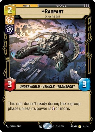Rampart - Enjoy the Exit (182/262) (182/257) [Jump to Lightspeed] - Fantasy Flight Games - Card Brawlers | Quebec | Canada |