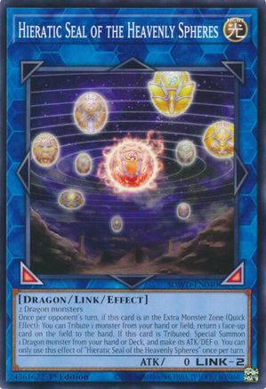Hieratic Seal of the Heavenly Spheres [SDWD-EN040] Common / Short Print - Structure Deck: Blue-Eyes White Destiny - Card Brawlers | Quebec | Canada |