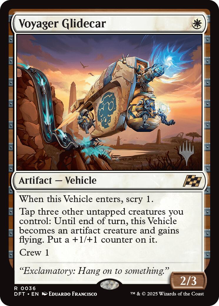 Voyager Glidecar (Promo Pack) [Aetherdrift Promos] - Magic: The Gathering - Card Brawlers | Quebec | Canada |
