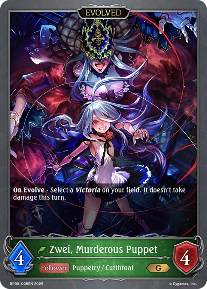 Zwei, Murderous Puppet (Evolved) (BP08-005EN) [Alterchaotica] - Bushiroad - Card Brawlers | Quebec | Canada |