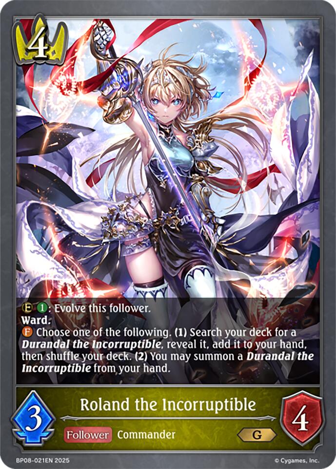 Roland the Incorruptible (BP08-021EN) [Alterchaotica] - Bushiroad - Card Brawlers | Quebec | Canada |