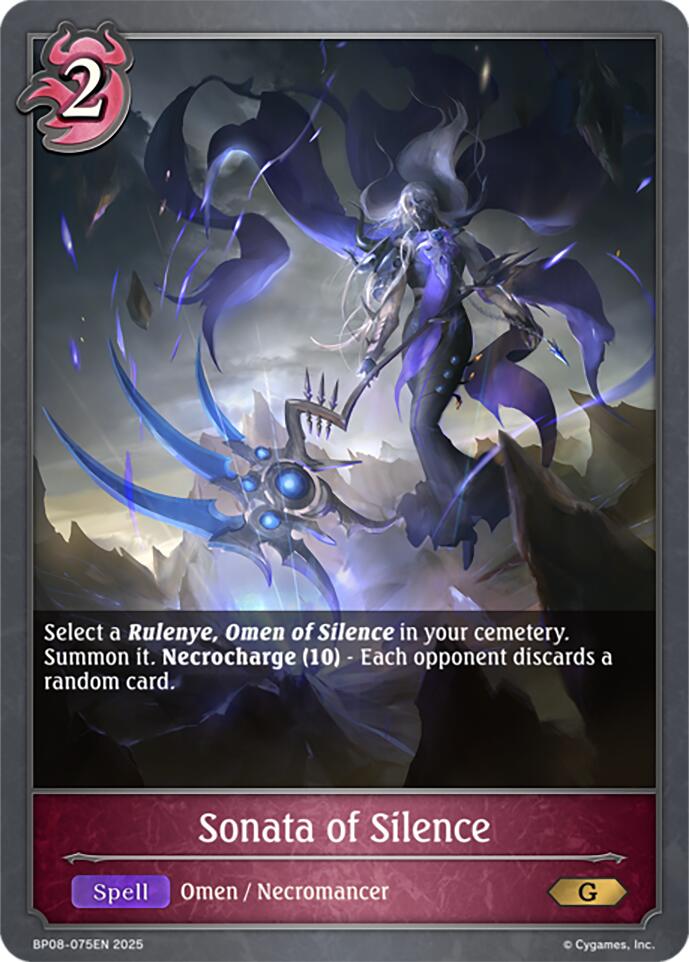 Sonata of Silence (BP08-075EN) [Alterchaotica] - Bushiroad - Card Brawlers | Quebec | Canada |
