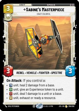 Sabine's Masterpiece - Crazy Colorful (250/262) (250/257) [Jump to Lightspeed] - Fantasy Flight Games - Card Brawlers | Quebec | Canada |