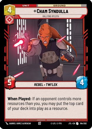Cham Syndulla - Rallying Ryloth (164/262) - Jump to Lightspeed - Jump to Lightspeed - Card Brawlers | Quebec | Canada |