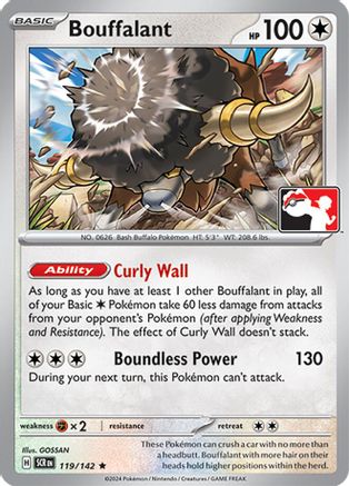Bouffalant (119/142) - Holofoil [Prize Pack Series Cards]