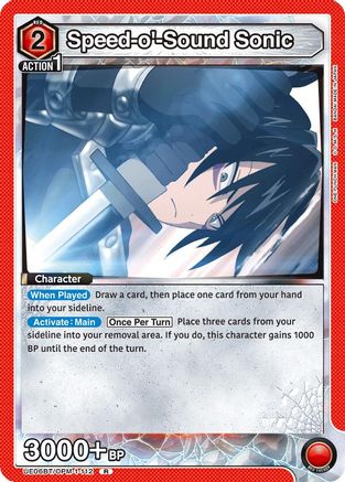 Speed-o'-Sound Sonic (112) (UE06BT/OPM-1-112) - UE06BT One Punch Man Foil