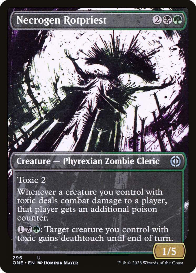 Necrogen Rotpriest (Borderless Ichor) [Phyrexia: All Will Be One] - Magic: The Gathering - Card Brawlers | Quebec | Canada |