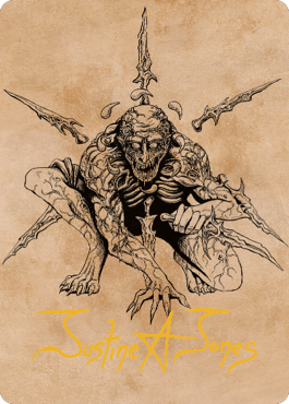 Bhaal, Lord of Murder Art Card (Gold-Stamped Signature) [Commander Legends: Battle for Baldur's Gate Art Series] - Magic: The Gathering - Card Brawlers | Quebec | Canada |