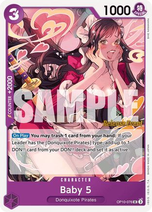 Baby 5 (OP10-076) - Royal Blood Release Event Cards