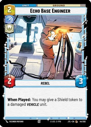 Echo Base Engineer (044/262) (044/262) [Jump to Lightspeed] - Fantasy Flight Games - Card Brawlers | Quebec | Canada |