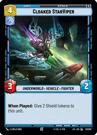 Cloaked StarViper (067/262) (067/262) [Jump to Lightspeed] - Fantasy Flight Games - Card Brawlers | Quebec | Canada |