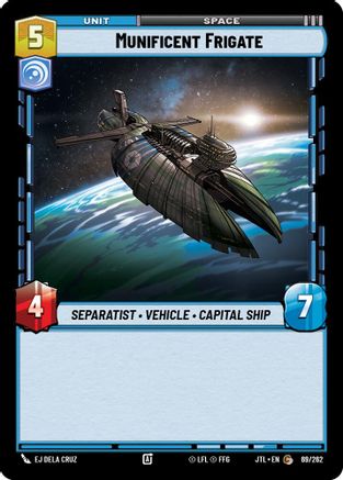 Munificent Frigate (069/262) (069/262) [Jump to Lightspeed] - Fantasy Flight Games - Card Brawlers | Quebec | Canada |