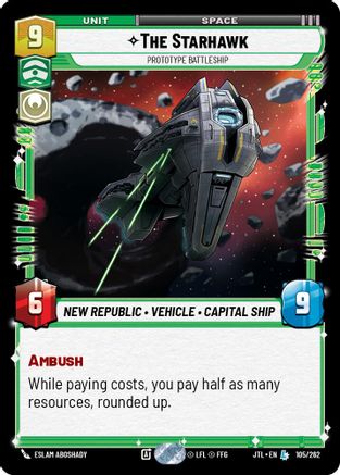 The Starhawk - Prototype Battleship (105/262) (105/262) [Jump to Lightspeed] - Fantasy Flight Games - Card Brawlers | Quebec | Canada |