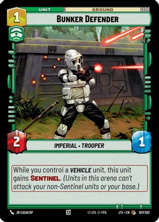Bunker Defender (107/262) (107/262) [Jump to Lightspeed] - Fantasy Flight Games - Card Brawlers | Quebec | Canada |