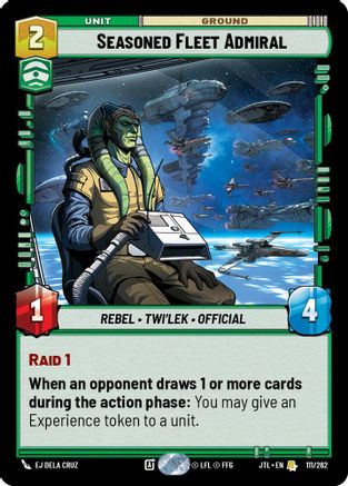 Seasoned Fleet Admiral (111/262) (111/262) [Jump to Lightspeed] - Fantasy Flight Games - Card Brawlers | Quebec | Canada |