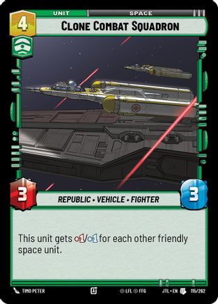Clone Combat Squadron (115/262) (115/262) [Jump to Lightspeed] - Fantasy Flight Games - Card Brawlers | Quebec | Canada |
