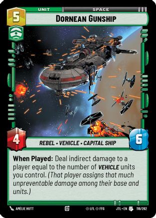 Dornean Gunship (116/262) (116/262) [Jump to Lightspeed] - Fantasy Flight Games - Card Brawlers | Quebec | Canada |