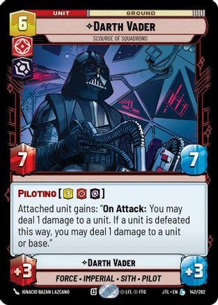 Darth Vader - Scourge of Squadrons (142/262) (142/262) [Jump to Lightspeed] - Fantasy Flight Games - Card Brawlers | Quebec | Canada |