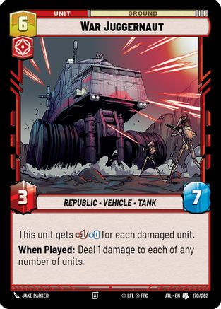 War Juggernaut (170/262) (170/262) [Jump to Lightspeed] - Fantasy Flight Games - Card Brawlers | Quebec | Canada |