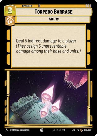 Torpedo Barrage (234/262) (234/262) [Jump to Lightspeed] - Fantasy Flight Games - Card Brawlers | Quebec | Canada |
