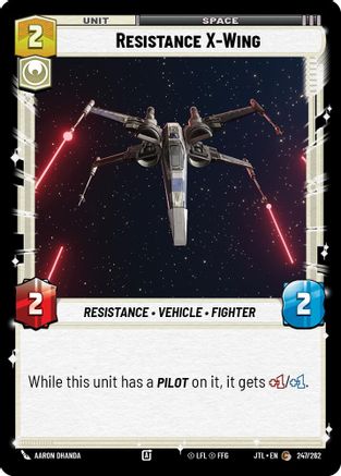 Resistance X-Wing (247/262) (247/262) [Jump to Lightspeed] - Fantasy Flight Games - Card Brawlers | Quebec | Canada |