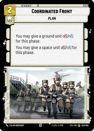 Coordinated Front (253/262) (253/262) [Jump to Lightspeed] - Fantasy Flight Games - Card Brawlers | Quebec | Canada |