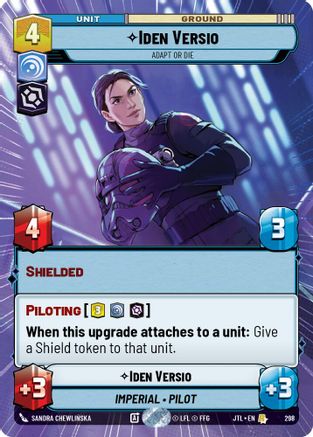 Iden Versio - Adapt or Die (298) (Hyperspace) (298) [Jump to Lightspeed] - Fantasy Flight Games - Card Brawlers | Quebec | Canada |