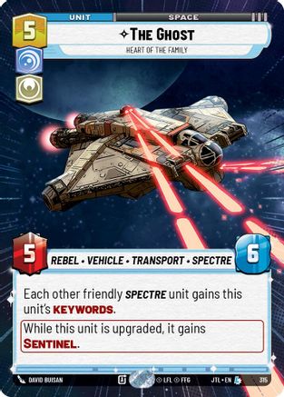 The Ghost - Heart of the Family (315) (Hyperspace) (315) [Jump to Lightspeed] - Fantasy Flight Games - Card Brawlers | Quebec | Canada |